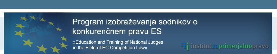 Program izobraževanja sodnikov o konkurenčnem pravu ES